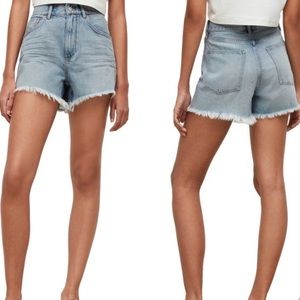 AllSaints Yazi denim shorts